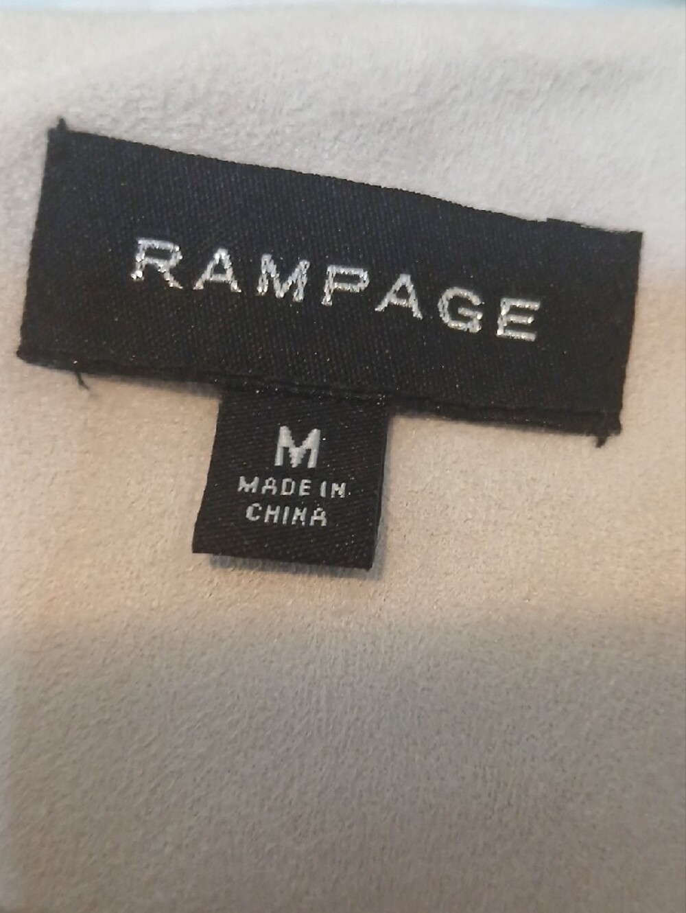 NWT Fun Rampage Cream Fringe Suede-Open Front Jacket (SEE VIDEO) - Picture 5 of 7